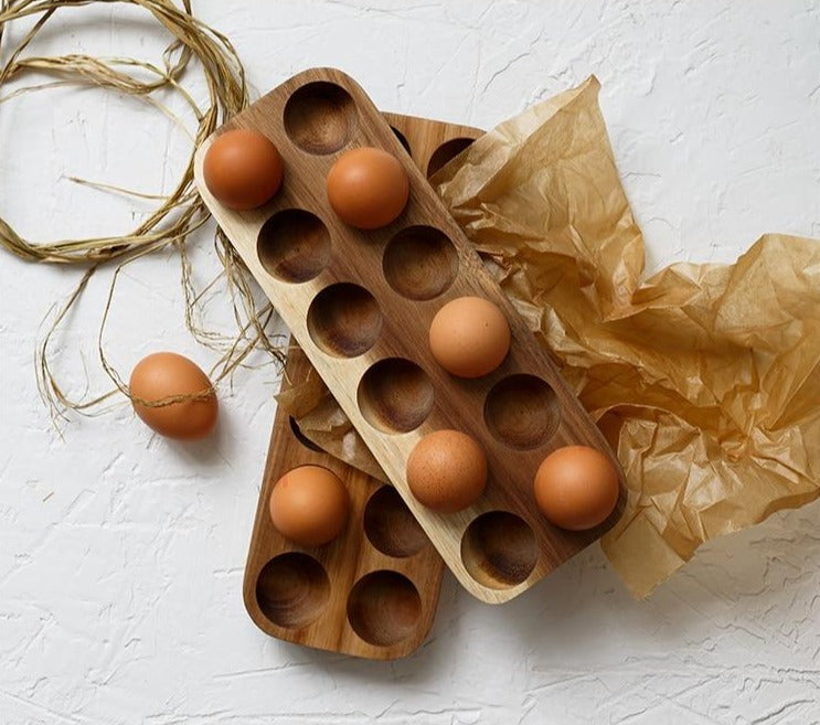 Wooden Egg Holder - Stylish and Functional Storage