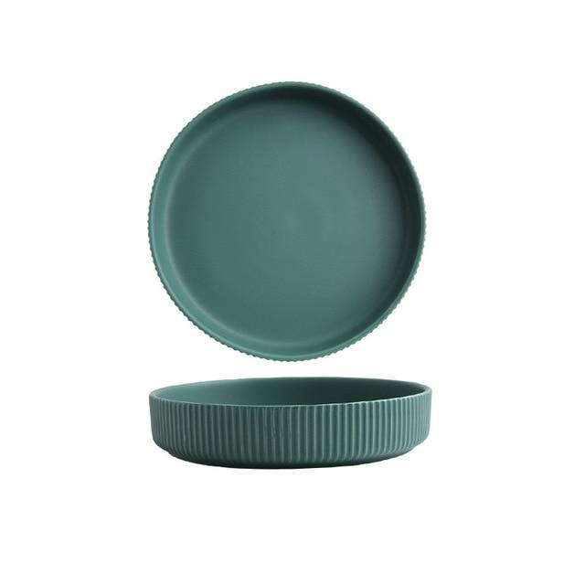 Round Ceramic Plates and Bowls - Colourful and Modern Design for Every Table