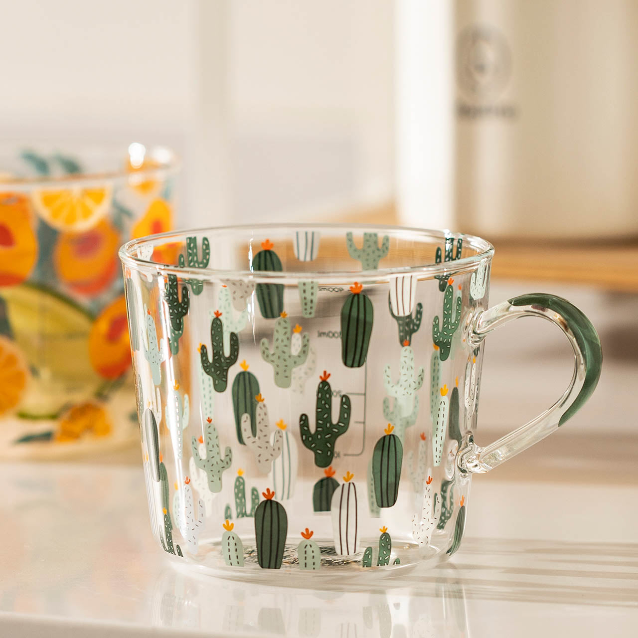 Glass Measuring Jugs with Cheerful Print – Practical and Stylish