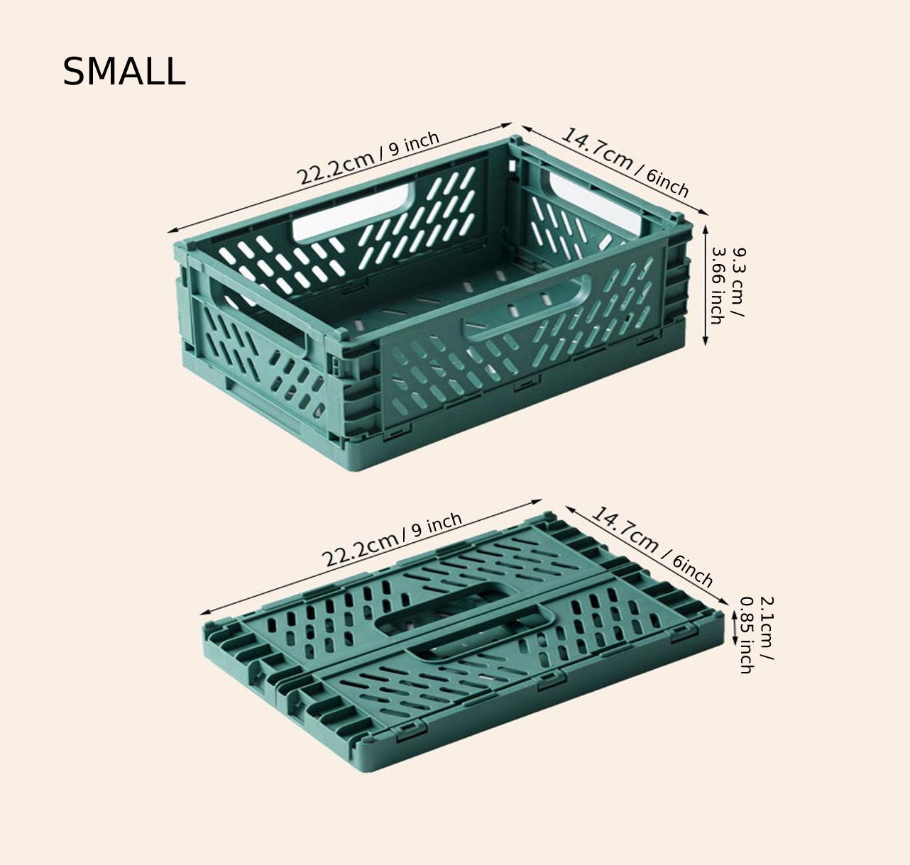 Foldable Stackable Plastic Storage Boxes - Practical Storage Solution