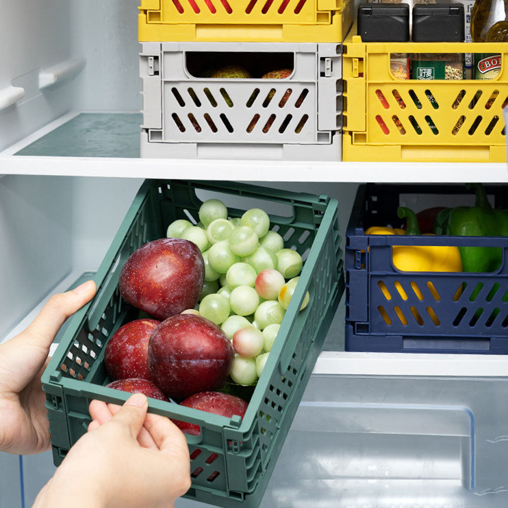 Foldable Stackable Plastic Storage Boxes - Practical Storage Solution