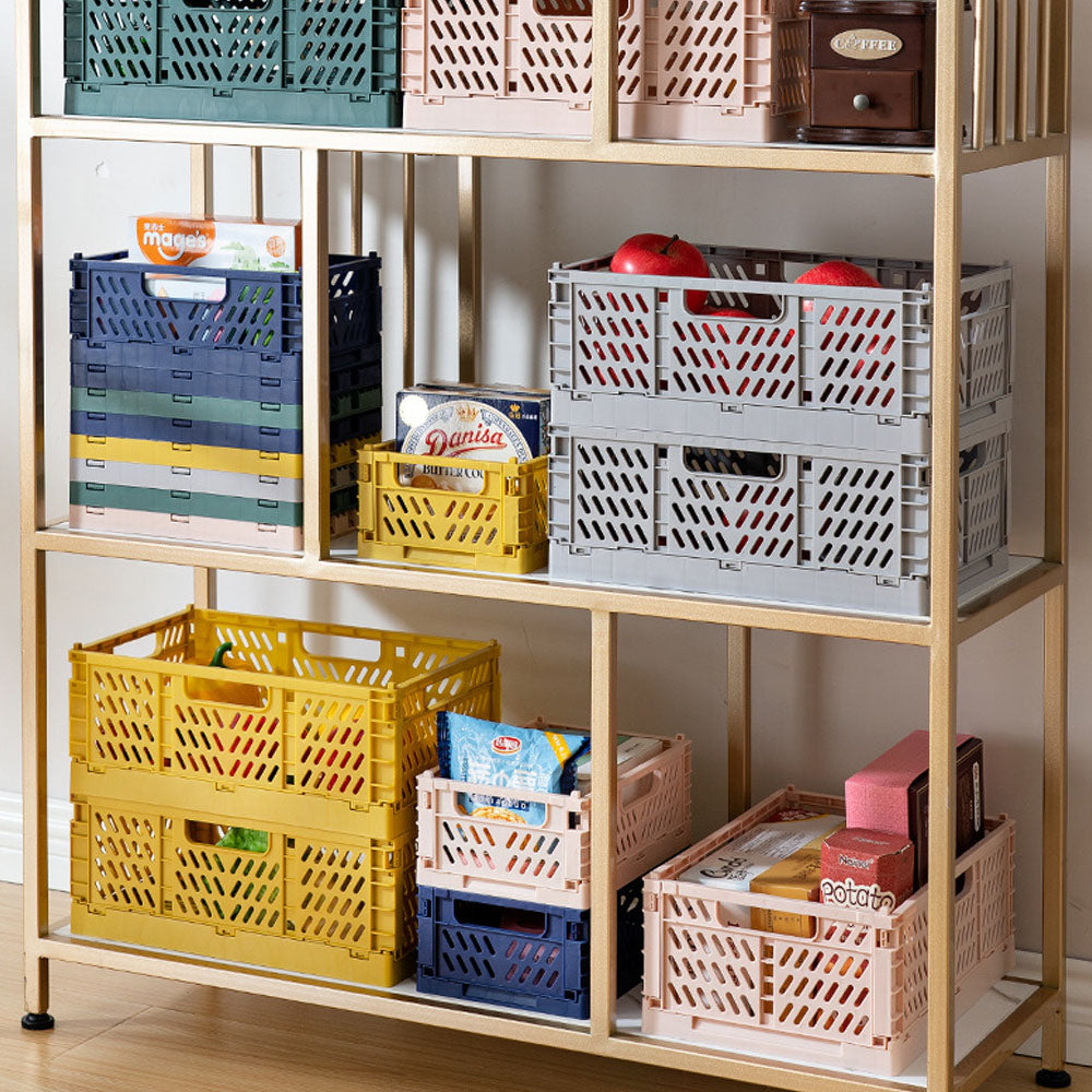 Foldable Stackable Plastic Storage Boxes - Practical Storage Solution