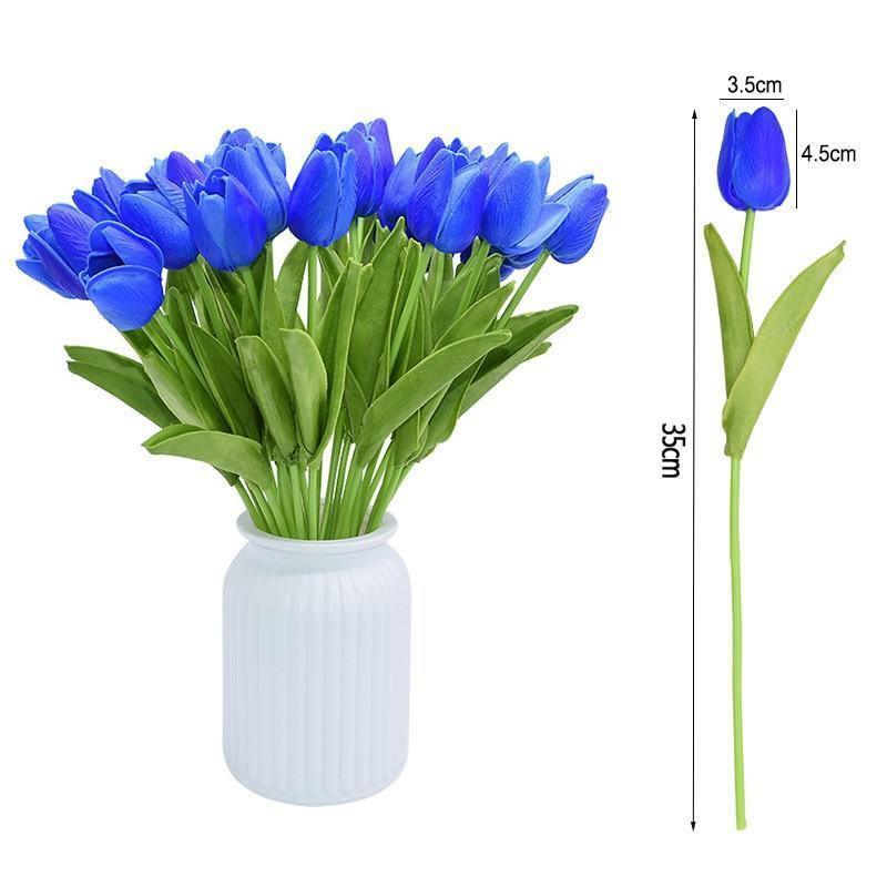 FloraHome – Set of 10 Colourful Artificial Tulips