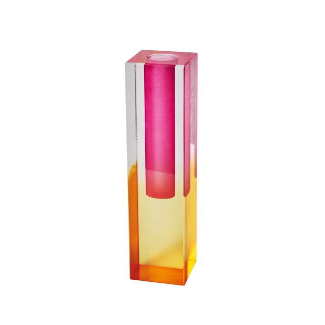 PrismaVase Rectangular Rainbow Vase - Modern Design in Acrylic