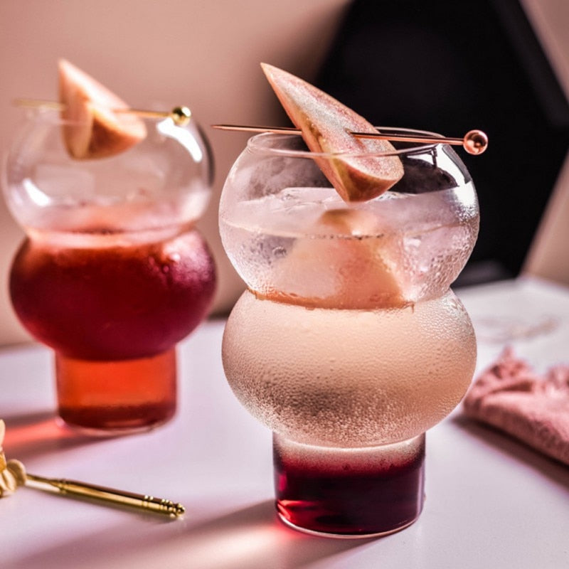 Droplet-Shaped Cocktail Glass - Stylish Glassware for Drinks and Parties