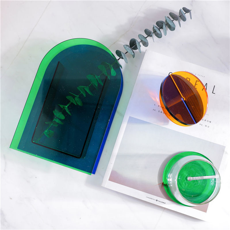 Clear Acrylic Coasters - Colourful and Decorative