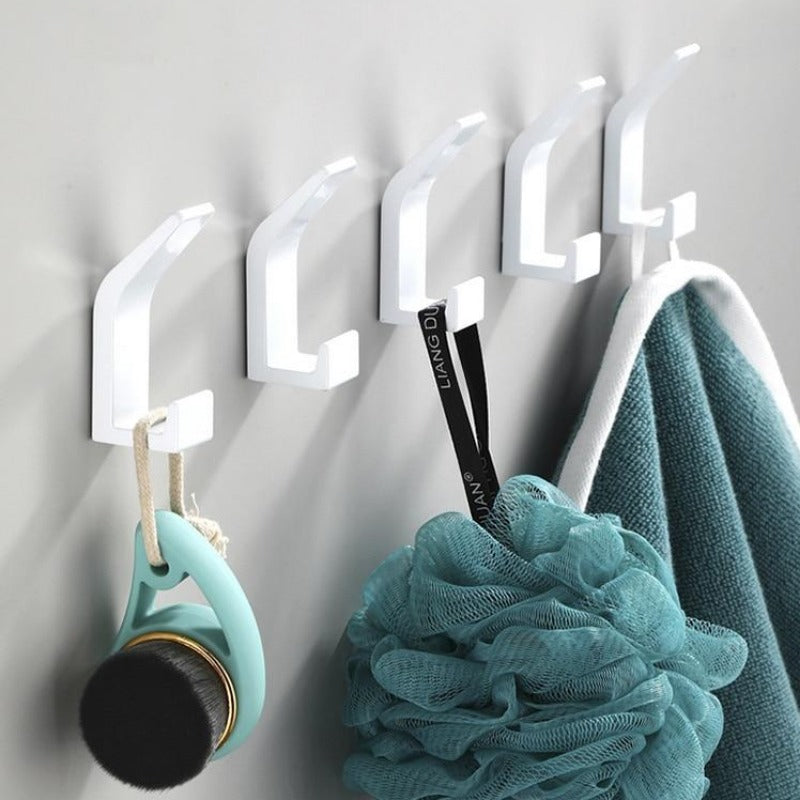 Modern Black and White Wall Hook Set – Ideal for Coats and Towels