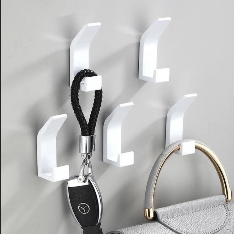 Modern Black and White Wall Hook Set – Ideal for Coats and Towels