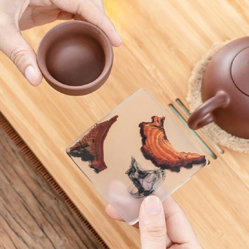 Wooden and Resin Coasters - Perfect for Coffee, Tea and Drinks