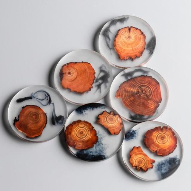 Wooden and Resin Coasters - Perfect for Coffee, Tea and Drinks