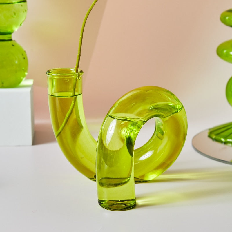 Green Glass Candle Holders - Modern Candle Holders for a Fresh Look