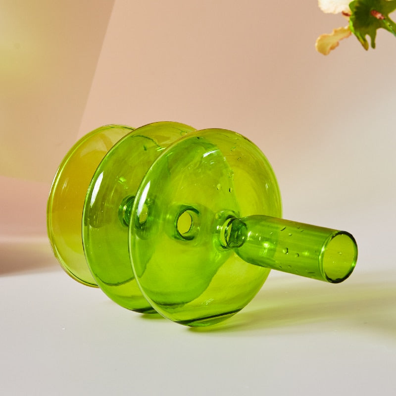 Green Glass Candle Holders - Modern Candle Holders for a Fresh Look