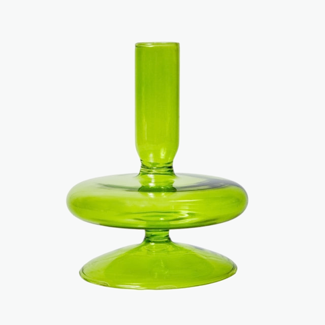 Green Glass Candle Holders - Modern Candle Holders for a Fresh Look