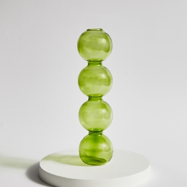 Green Glass Candle Holders - Modern Candle Holders for a Fresh Look