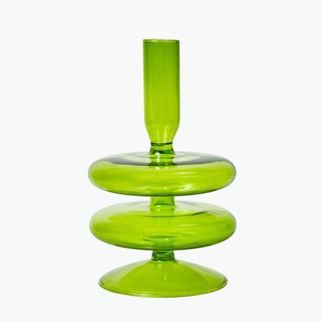 Green Glass Candle Holders - Modern Candle Holders for a Fresh Look