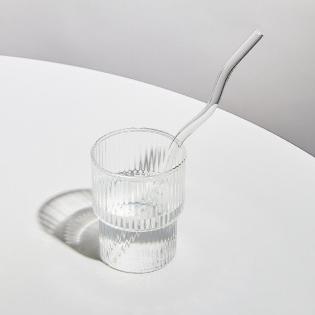 Coloured Twisted Glass Straws - Sustainable and Stylish