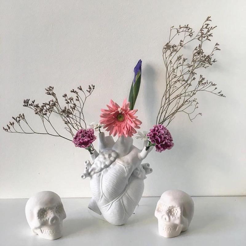 Anatomical Heart Flower Vase - Modern Decorative Vase