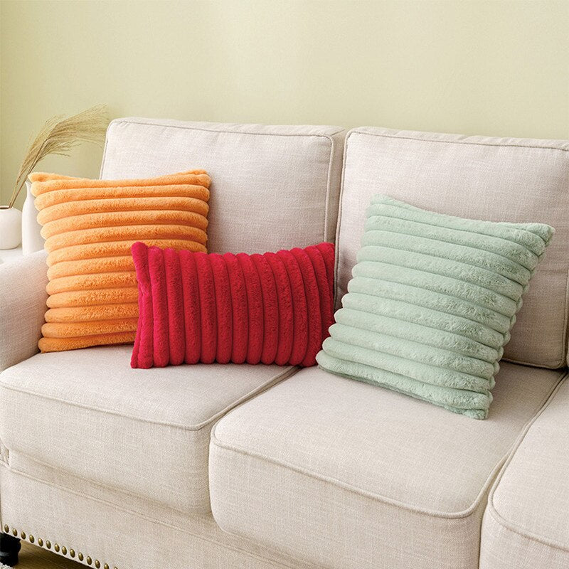 Extra Soft Faux Fur Cushion Cover - Velvety Soft Cushions in Rectangular or Square Format