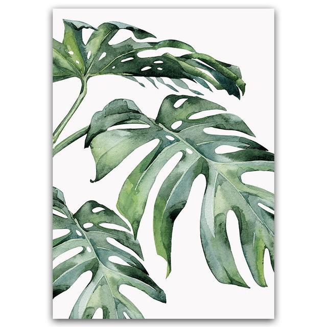 GreenLeafy - Plant Motif Canvas for Natural Atmosphere