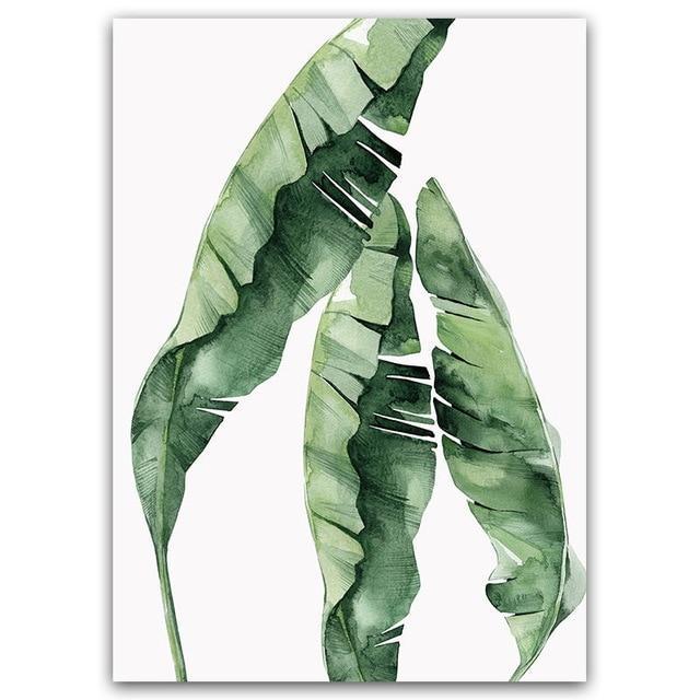 GreenLeafy - Plant Motif Canvas for Natural Atmosphere