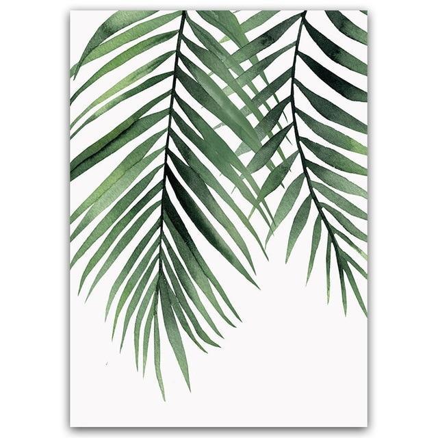 GreenLeafy - Plant Motif Canvas for Natural Atmosphere