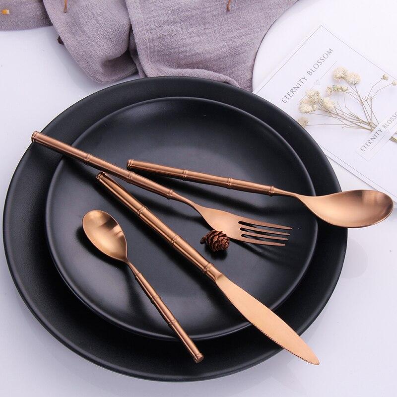 GoldenHome – Luxe Golden Cutlery Set in Stainless Steel