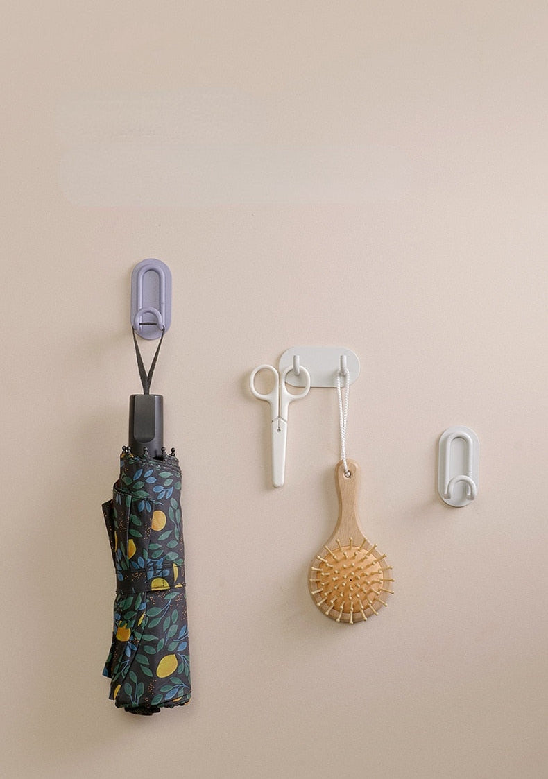 Pastel-Coloured Coat Hooks Without Drilling – Made from Strong Metal, Ideal for Keys and Towels