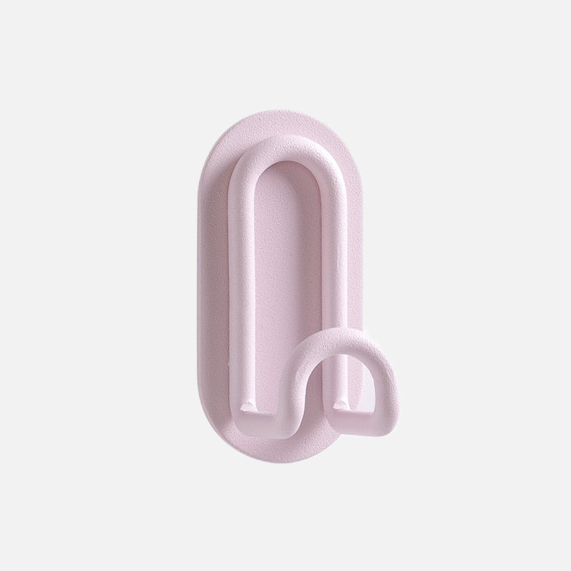 Pastel-Coloured Coat Hooks Without Drilling – Made from Strong Metal, Ideal for Keys and Towels