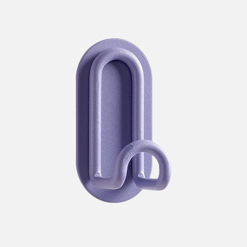 Pastel-Coloured Coat Hooks Without Drilling – Made from Strong Metal, Ideal for Keys and Towels