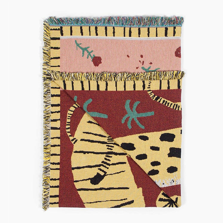 FaunaÉclat - Luxury Safari Canvas with Tiger and Leopard Design