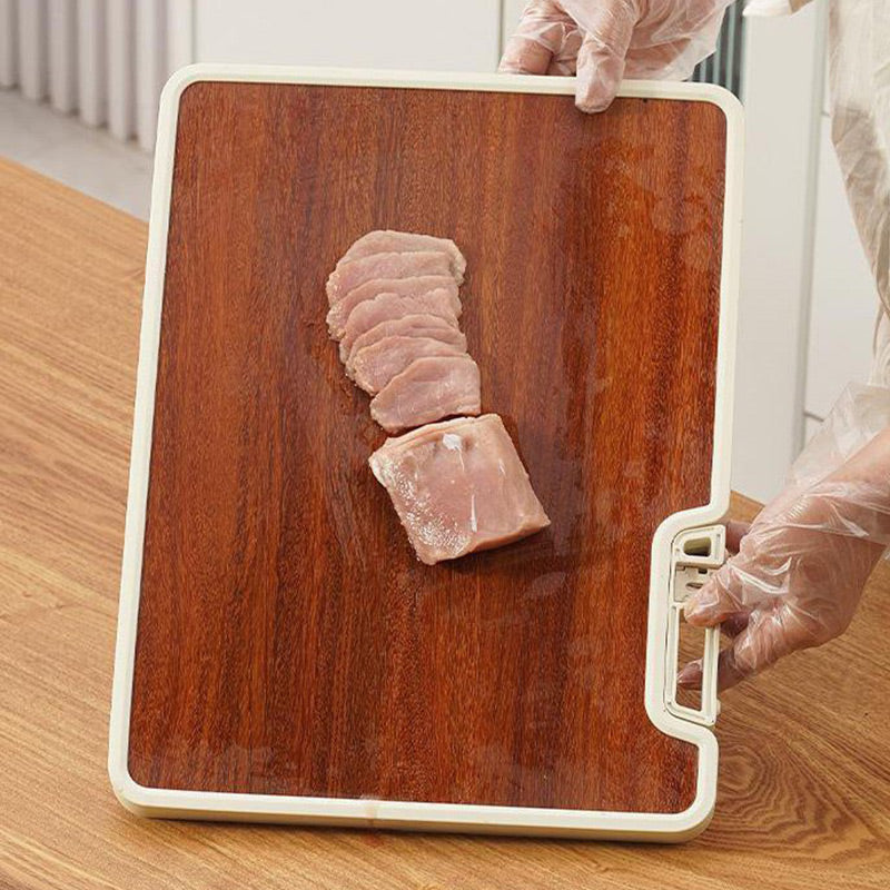 Chopping Board - Double-Sided Design with Antibacterial Properties - Includes Holder