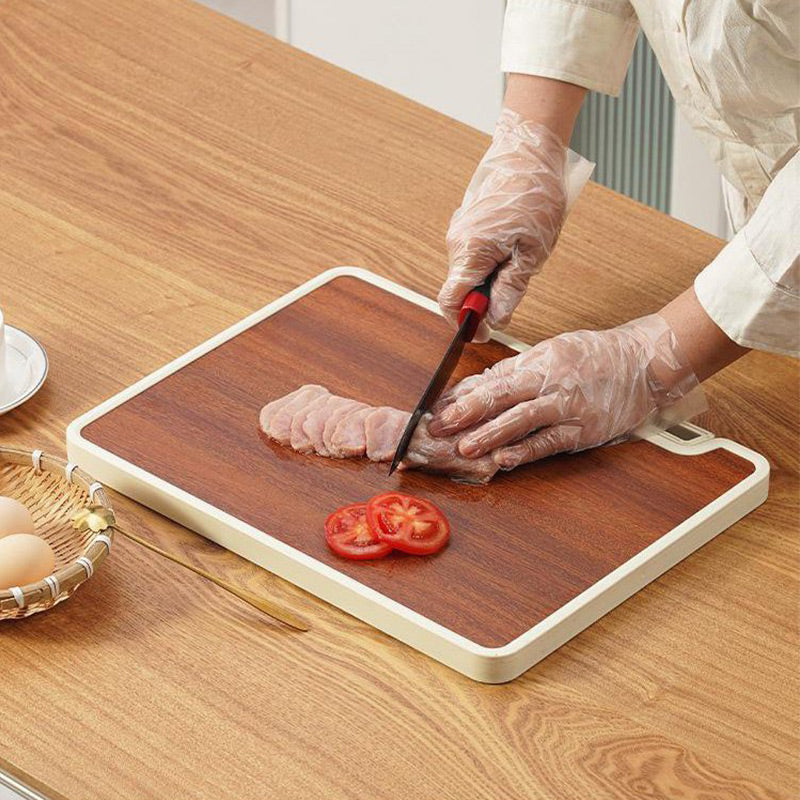 Chopping Board - Double-Sided Design with Antibacterial Properties - Includes Holder