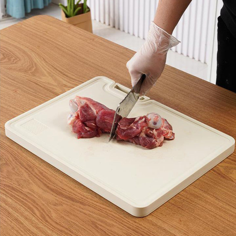 Chopping Board - Double-Sided Design with Antibacterial Properties - Includes Holder