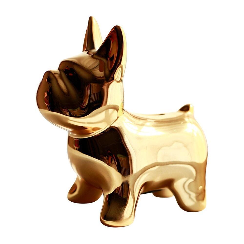 Dog Figurine with Savings Function (Piggy Bank) – Detailed Finish