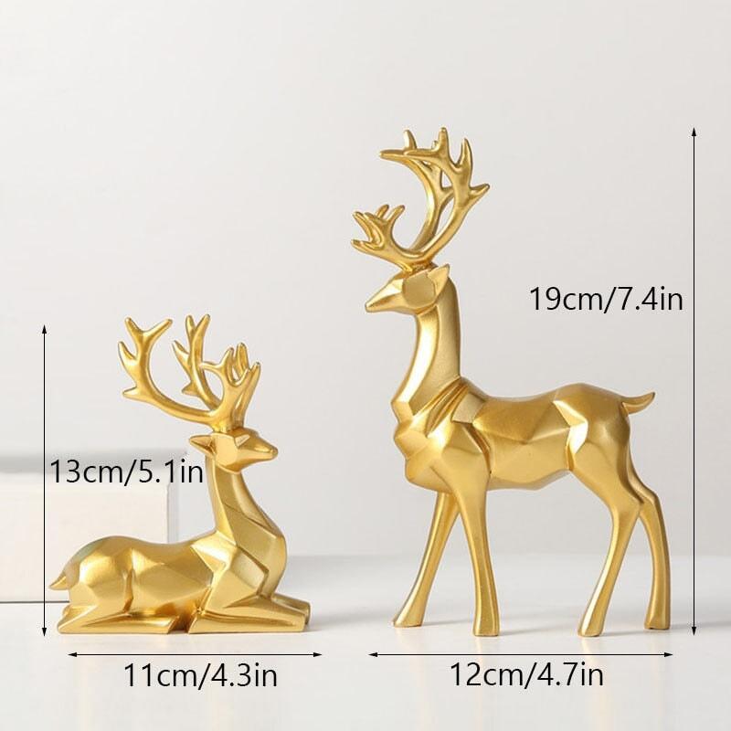 Stag and Doe Figurine - Finely Detailed and Stylish for Any Interior