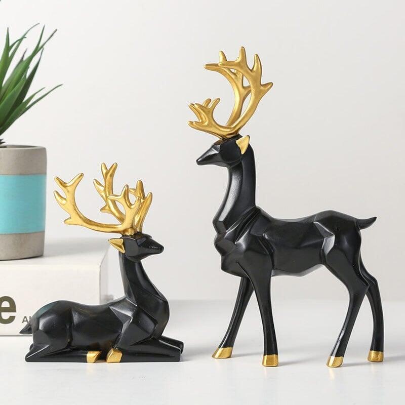 Stag and Doe Figurine - Finely Detailed and Stylish for Any Interior