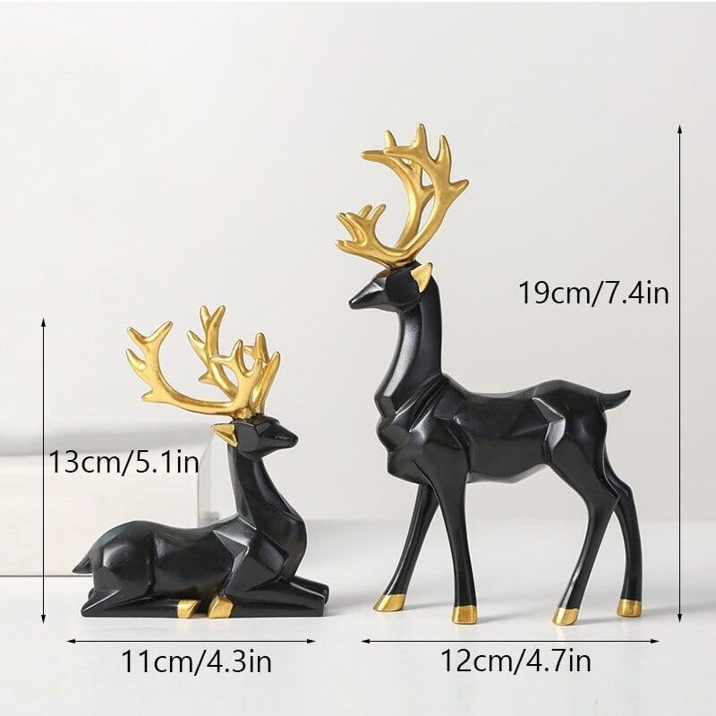 Stag and Doe Figurine - Finely Detailed and Stylish for Any Interior