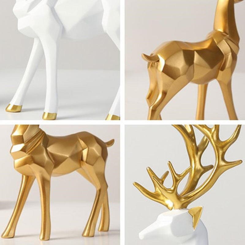 Stag and Doe Figurine - Finely Detailed and Stylish for Any Interior