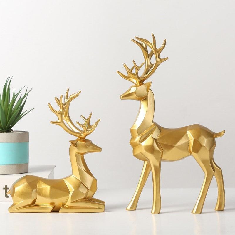 Stag and Doe Figurine - Finely Detailed and Stylish for Any Interior