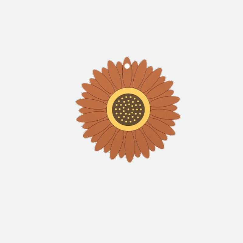 Sunflower Shaped Coffee Coaster – Flexible Non-Slip Coaster