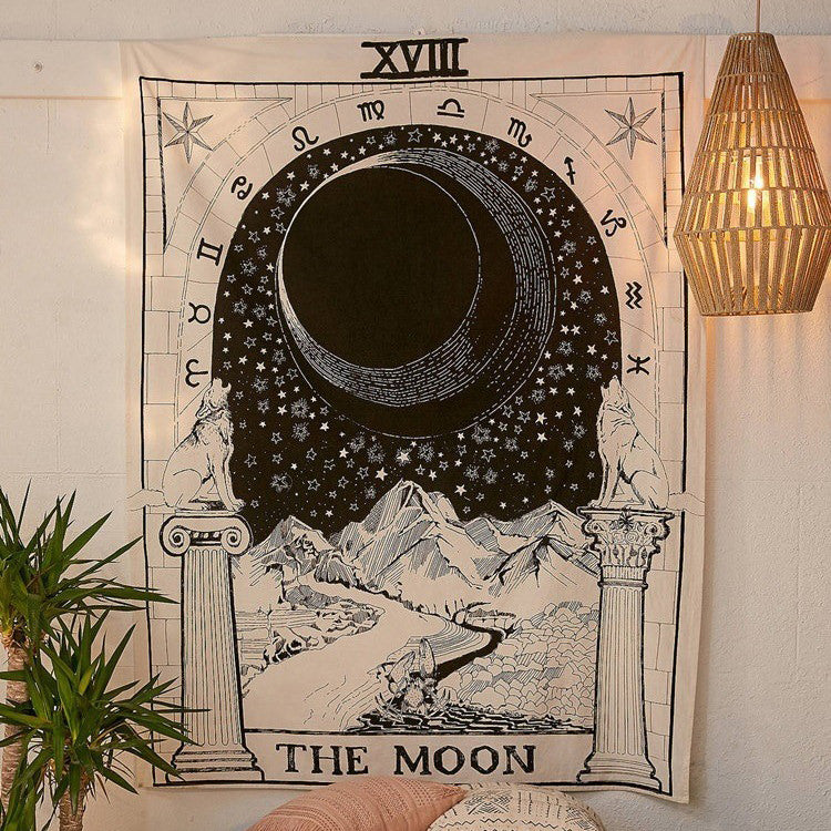 LunaVibe - Tarot Monochrome Tapestry