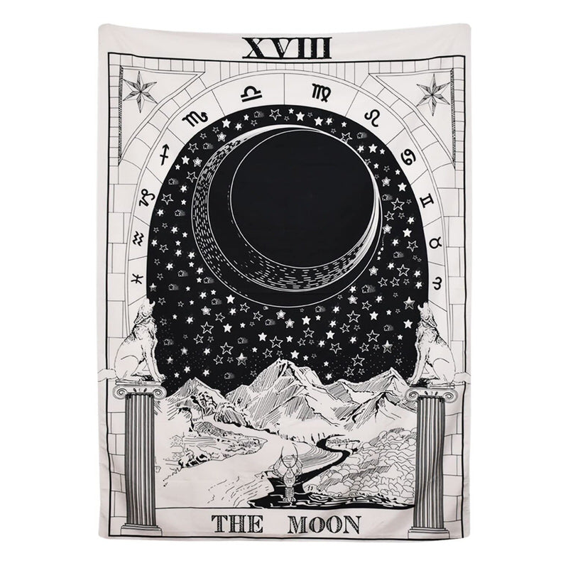 LunaVibe - Tarot Monochrome Tapestry