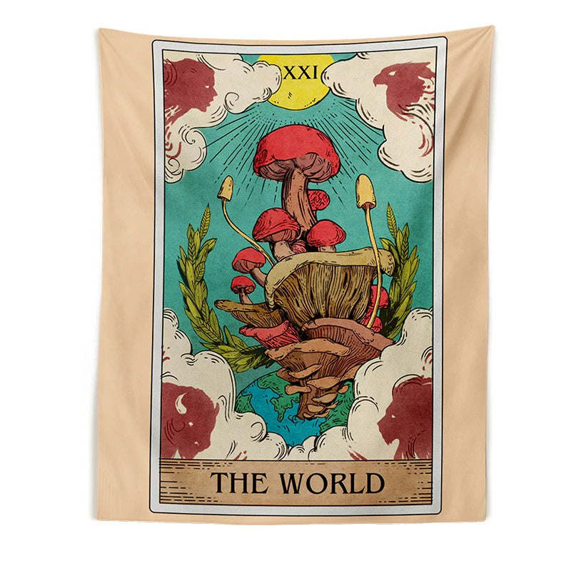 LuminFleur - 'The World' Mushroom Wall Tapestry