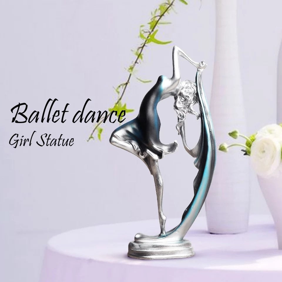 Elegant Ballerina Figurine 34 x 19 cm – Modern Art Decoration