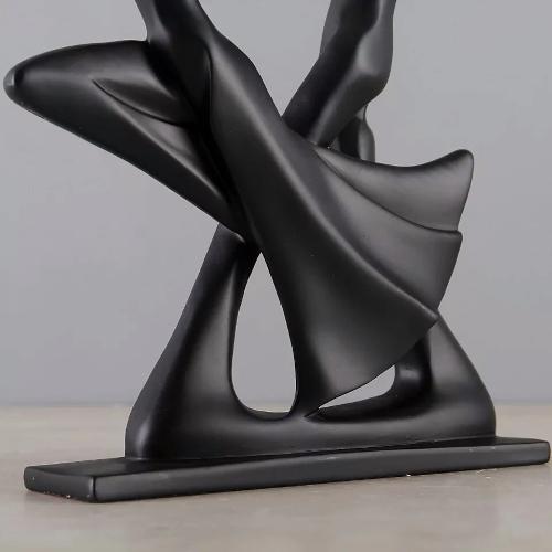 Decorative Figurine Dancing Couple Black 28 cm