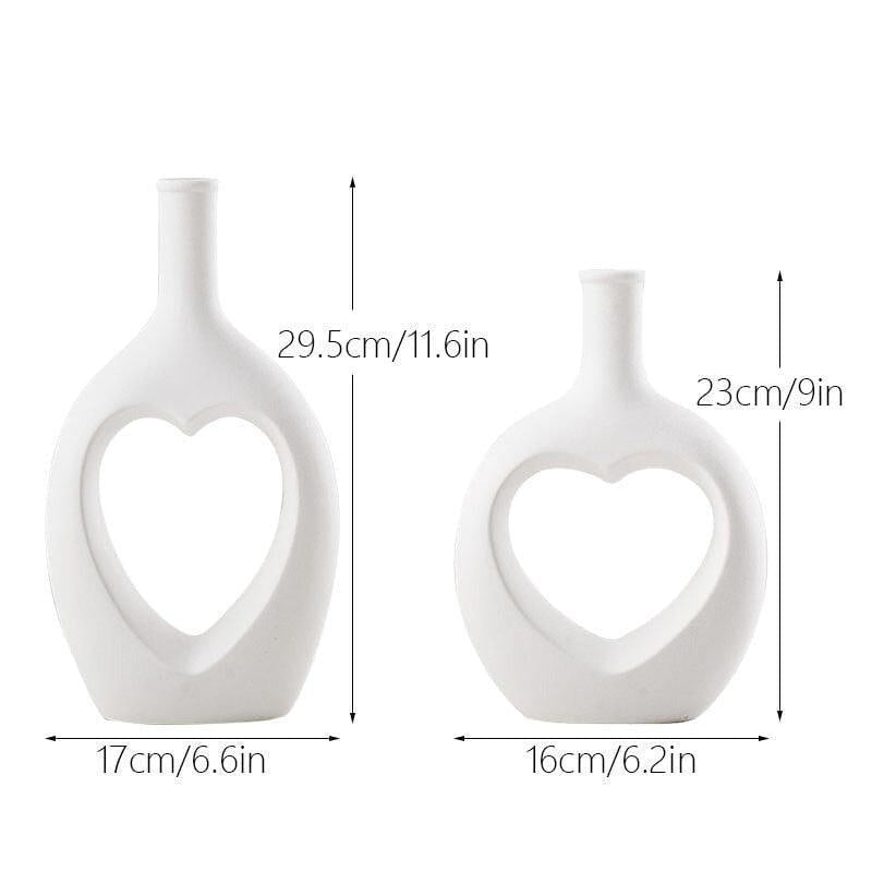 Heart Vase Design - Elegant Vase for Flowers