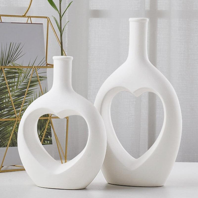 Heart Vase Design - Elegant Vase for Flowers