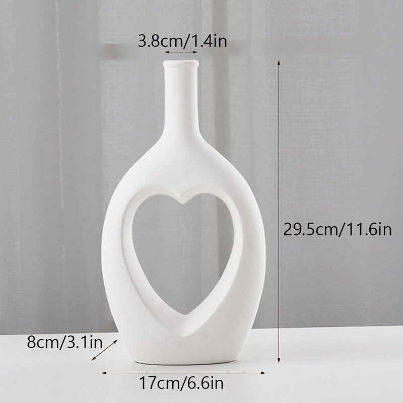 Heart Vase Design - Elegant Vase for Flowers