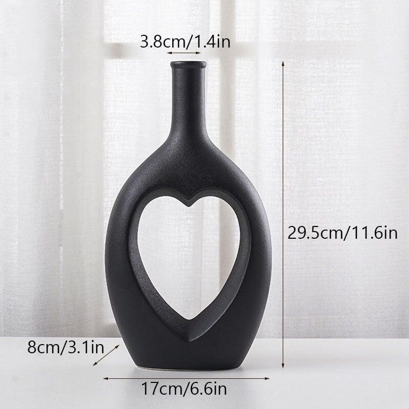 Heart Vase Design - Elegant Vase for Flowers