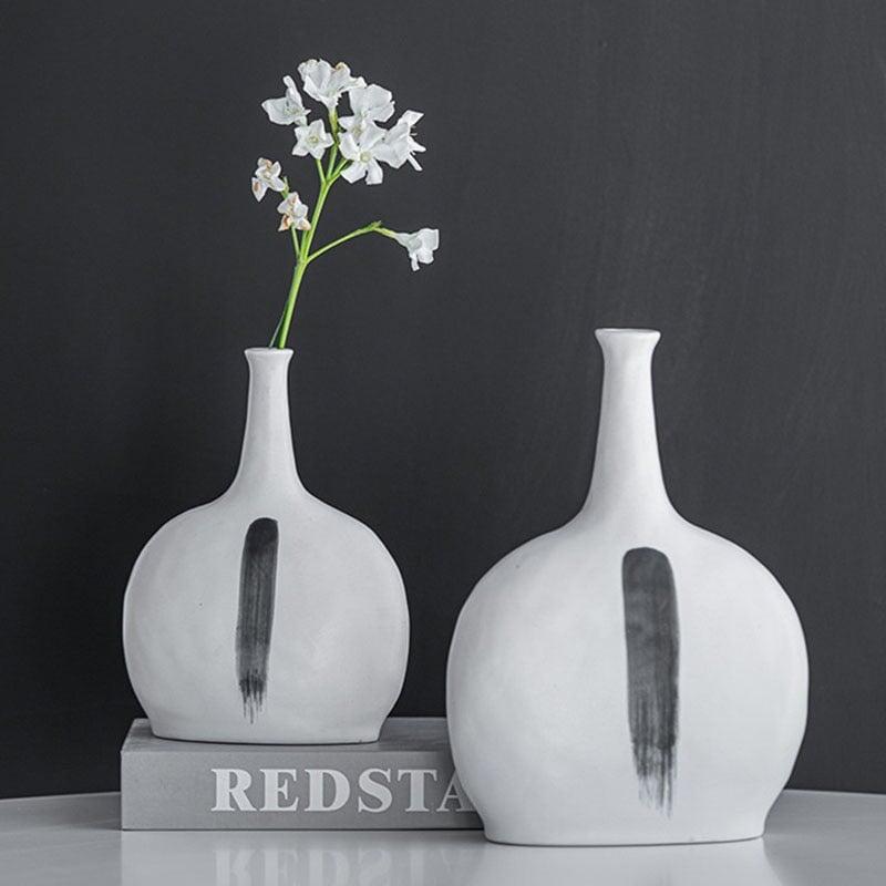 Nordic Ceramic Vase with Expressive Shapes and Refined Finish